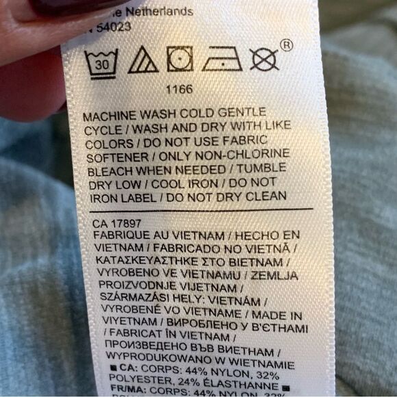 Athleta Elation Over The Heel Tight Leggings Size Medium Heathered Gray - Picture 7 of 9